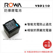 ROWA 樂華 FOR Panasonic VBD210 DU21 鋰電池